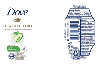 Dovecoolessentialsapdeois (Dove Advanced Care Cool Essentials 48h Antiperspirant Deodorant)